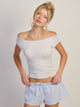 HARLOW HARLOW CLAIRE TEE - MELANGE - Boathouse