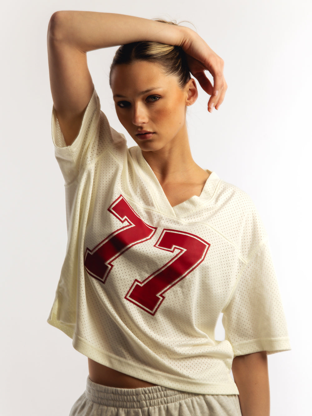 HARLOW PINNY TEE - OFF WHITE