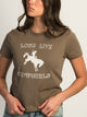 HARLOW HARLOW BRENNA TEE - MUSHROOM - Boathouse