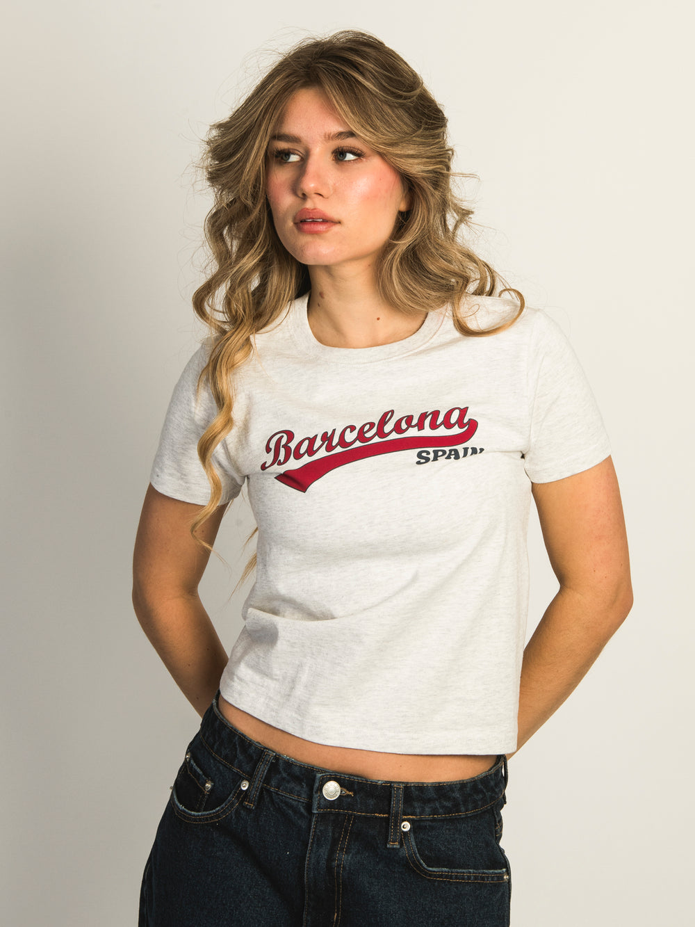 HARLOW HARLOW BRENNA BARCELONA TEE - CLOUD - CLEARANCE - Boathouse