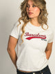 HARLOW HARLOW BRENNA BARCELONA TEE - CLOUD - Boathouse
