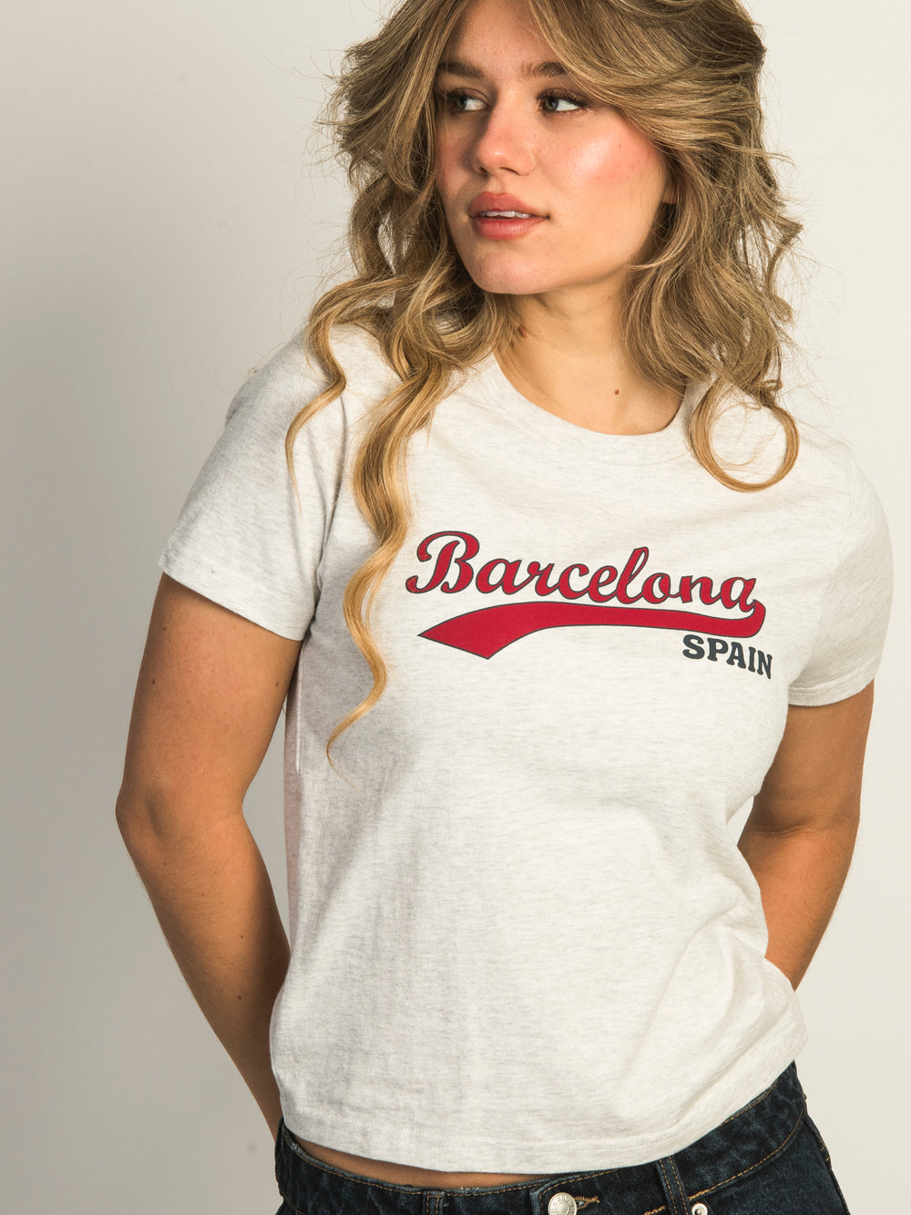 HARLOW HARLOW BRENNA BARCELONA TEE - CLOUD - CLEARANCE - Boathouse