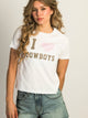 HARLOW HARLOW BRENNA COWBOY TEE - WHITE - Boathouse