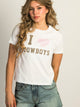 HARLOW HARLOW BRENNA COWBOY TEE - WHITE - Boathouse
