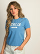 HARLOW HARLOW BRENNA ITALY TEE - BLUE - Boathouse