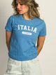 HARLOW HARLOW BRENNA ITALY TEE - BLUE - Boathouse