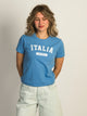 HARLOW HARLOW BRENNA ITALY TEE - BLUE - Boathouse