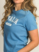 HARLOW HARLOW BRENNA ITALY TEE - BLUE - Boathouse