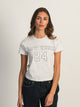 HARLOW HARLOW BRENNA MELANGE TEE - NEW YORk 24 - Boathouse