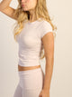 HARLOW HARLOW GIA TEE - BABY PINK - Boathouse