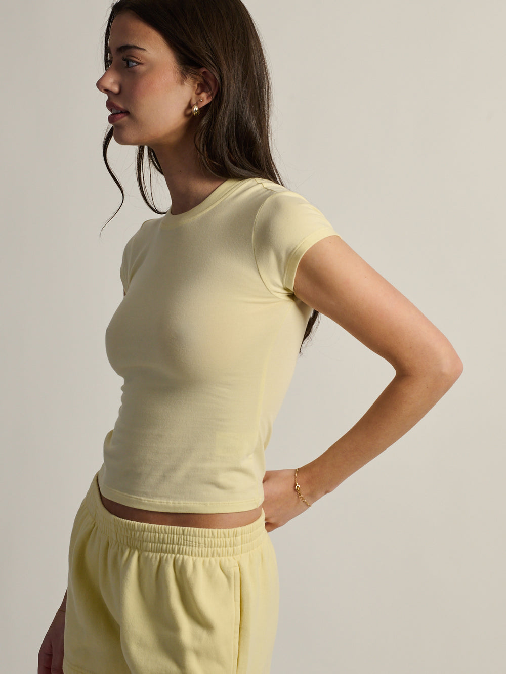 T-SHIRT HARLOW GIA – JAUNE CLAIR