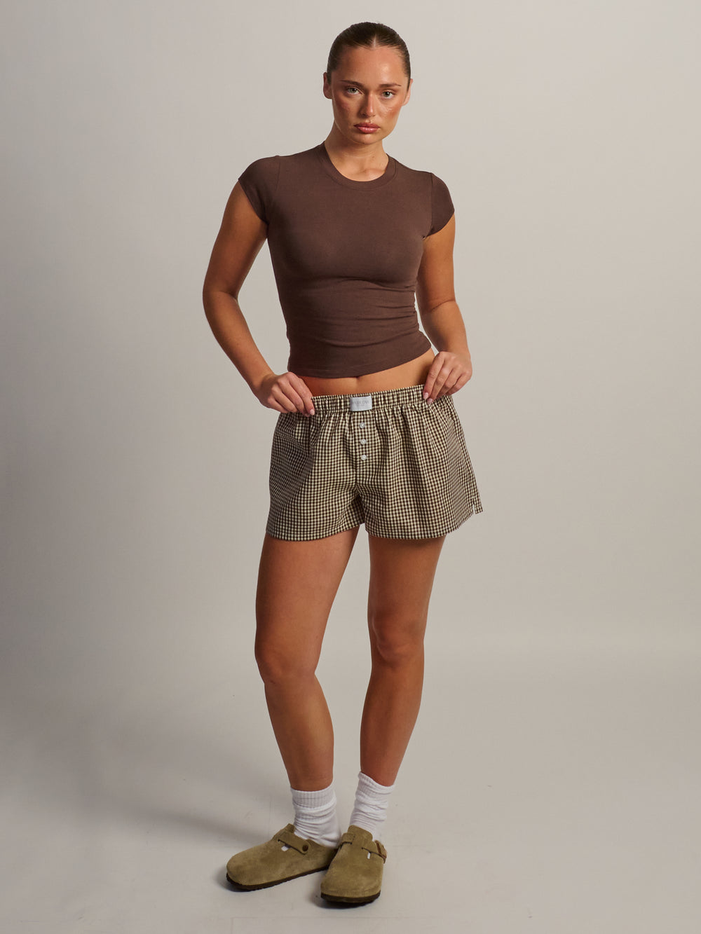 T-SHIRT HARLOW GIA - BRUN