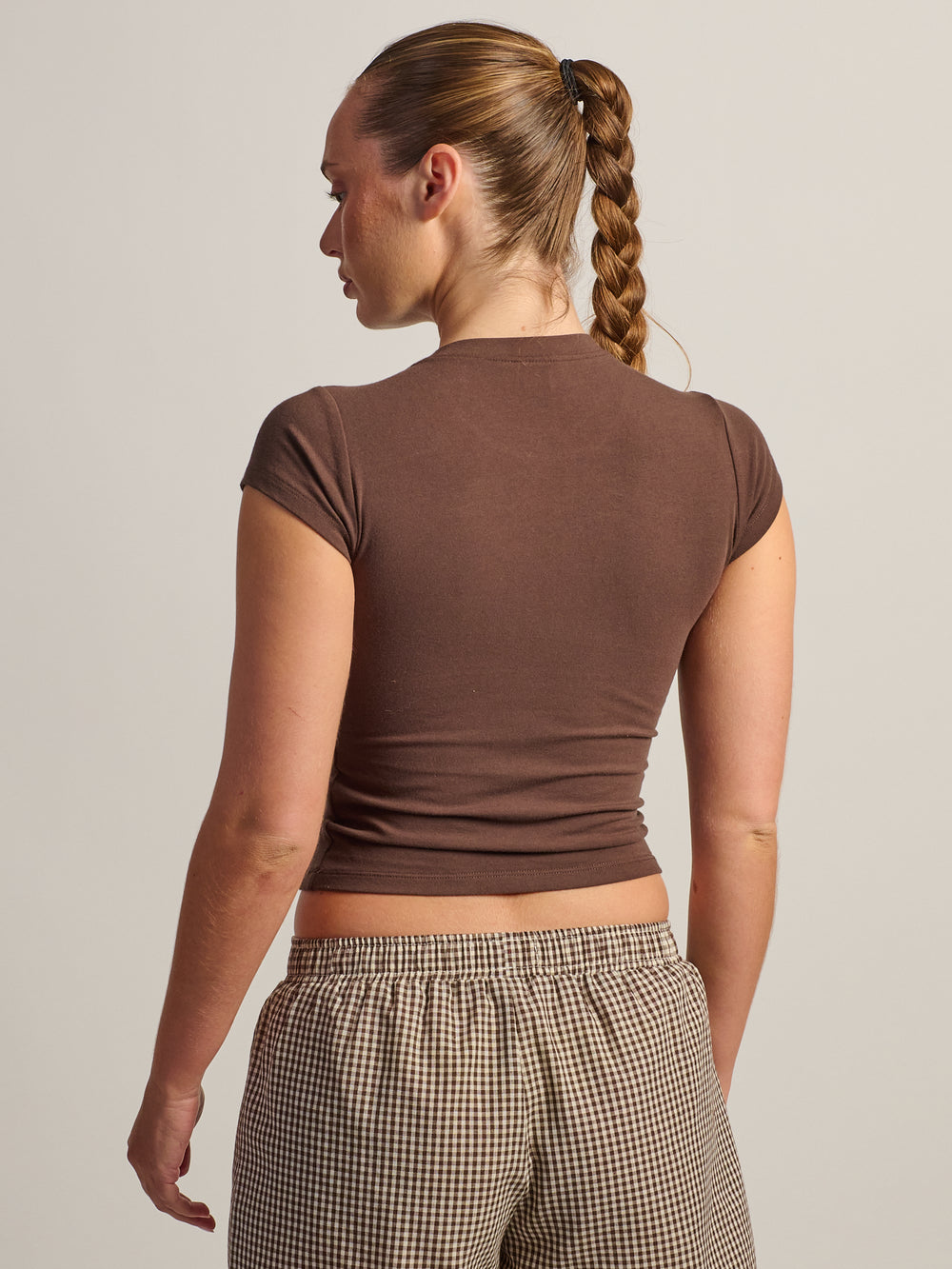 T-SHIRT HARLOW GIA - BRUN