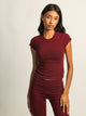 HARLOW HARLOW GIA TEE - BURGUNDY - Boathouse