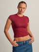 HARLOW HARLOW GIA TEE - BURGUNDY - Boathouse