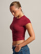 HARLOW HARLOW GIA TEE - BURGUNDY - Boathouse