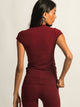HARLOW HARLOW GIA TEE - BURGUNDY - Boathouse