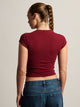 HARLOW HARLOW GIA TEE - BURGUNDY - Boathouse