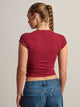 HARLOW HARLOW GIA TEE - BURGUNDY - Boathouse