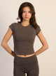 HARLOW HARLOW GIA TEE - CHARCOAL - Boathouse