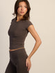 HARLOW HARLOW GIA TEE - CHARCOAL - Boathouse
