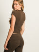 HARLOW HARLOW GIA TEE - CHOCOLATE - Boathouse