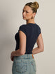 HARLOW HARLOW GIA TEE - NAVY - Boathouse
