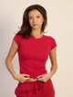 HARLOW HARLOW GIA TEE - RUBY - Boathouse