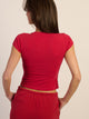 HARLOW HARLOW GIA TEE - RUBY - Boathouse