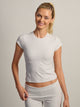 HARLOW HARLOW GIA MELANGE TEE - CLOUD - Boathouse
