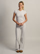 HARLOW HARLOW GIA MELANGE TEE - CLOUD - Boathouse