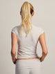 HARLOW HARLOW GIA MELANGE TEE - CLOUD - Boathouse