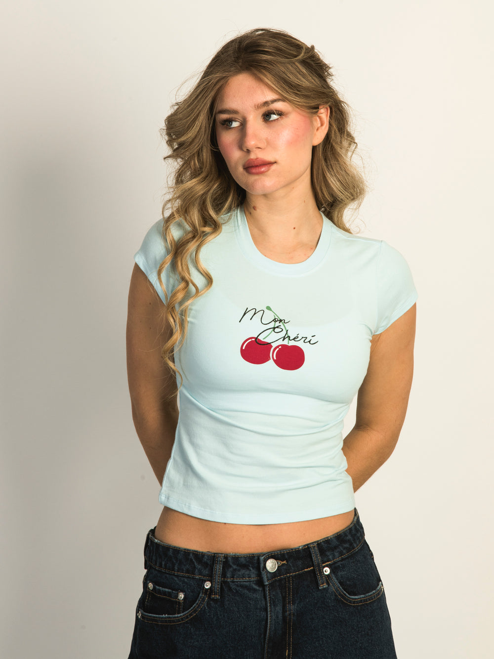 HARLOW KATIE TEE - CRYSTAL BLUE