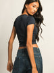 HARLOW HARLOW RIBBED SEAMLESS TEE - NAVY - Boathouse