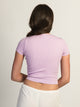 HARLOW HARLOW RIBBED SEAMLESS TEE - PURPLE - Boathouse