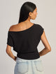 HARLOW SKYE SLOUCH TEE - BLACK