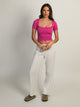 HARLOW HARLOW SQUARENECK SEAMLESS TEE - FUSCHIA - Boathouse