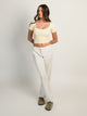 HARLOW HARLOW SQUARENECK SEAMLESS TEE - YELLOW - Boathouse