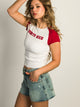 HARLOW HARLOW MISSY APPLIQUE TEE - PUERTO RICO - Boathouse