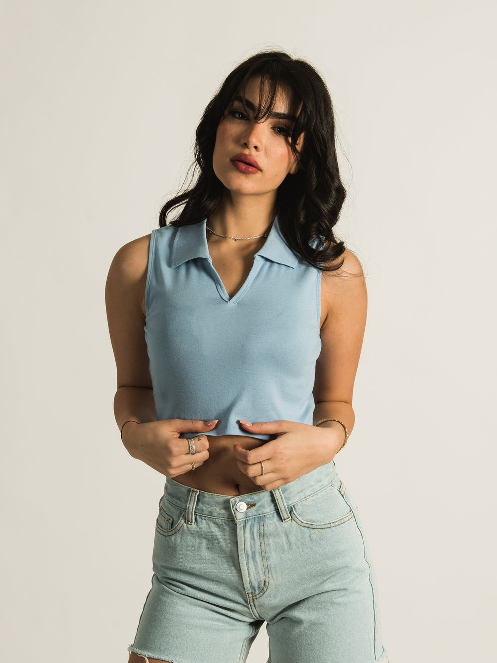 HARLOW NAOMI POLO TANK TOP - CLEARANCE