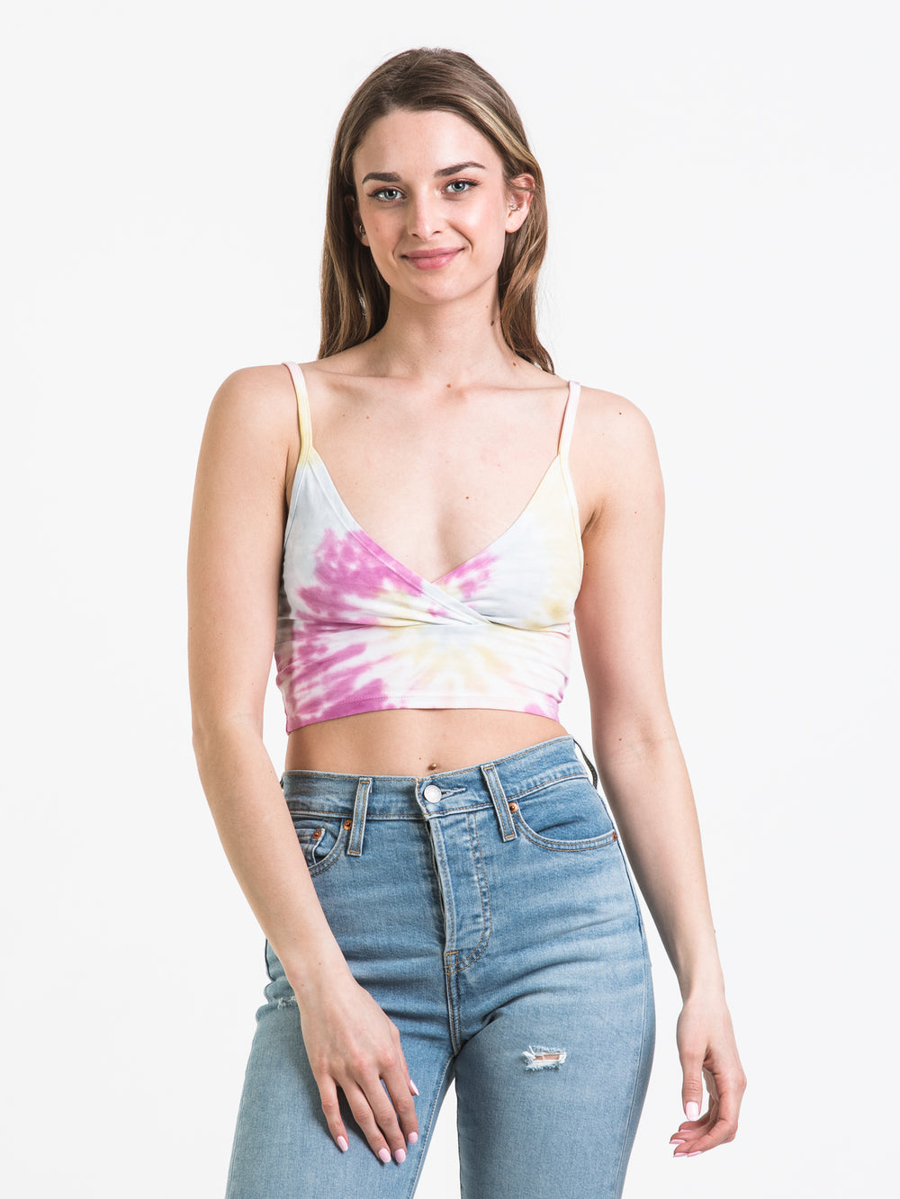 HARLOW CROSSOVER TIE DYE TANK - CLEARANCE
