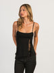 HARLOW PARTY KESTRA TANK TOP - BLACK