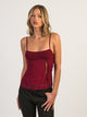 HARLOW HARLOW KESTRA TANK TOP - BURGUNDY - Boathouse