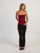 HARLOW HARLOW KESTRA TANK TOP - BURGUNDY - Boathouse