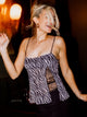 HARLOW HARLOW PARTY KESTRA TANK TOP - ZEBRA - Boathouse
