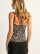 HARLOW PARTY KESTRA TANK TOP - ZEBRA