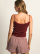 HARLOW HARLOW MALLORY TANK TOP - BURGUNDY - Boathouse