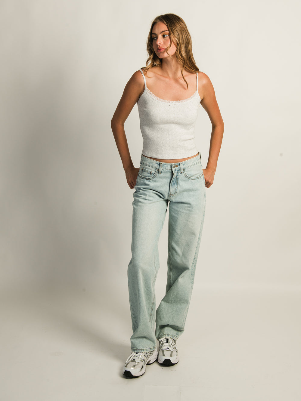 CAMISOLE HARLOW MALLORY MELANGE - CLOUD