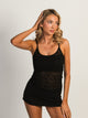 HARLOW HARLOW LACEY TANK - BLACK - Boathouse