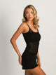 HARLOW HARLOW LACEY TANK - BLACK - Boathouse